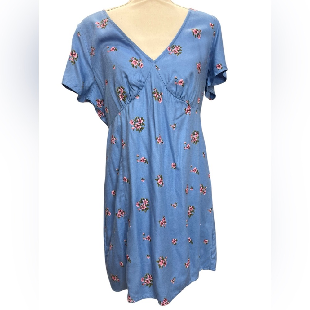 American Eagle Floral Mini Dress NWT Size Large Cottagecore Boho - Picture 2 of 10